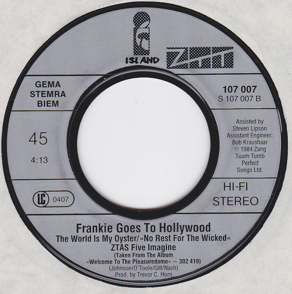 Frankie Goes To Hollywood : The Power Of Love (7", Single)