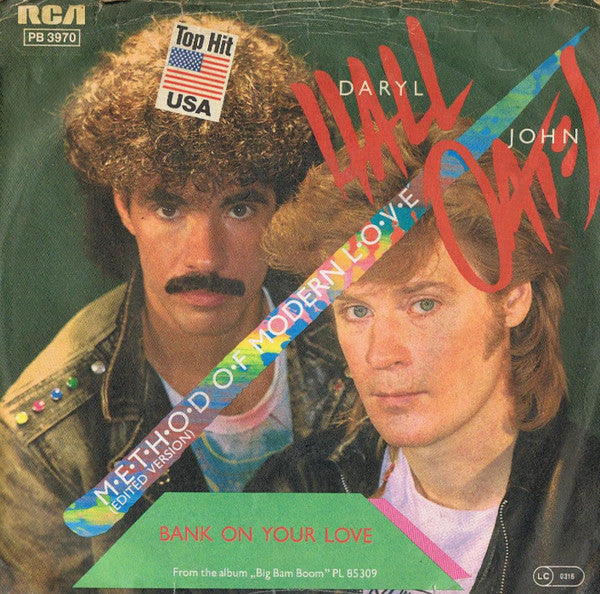 Daryl Hall & John Oates : M·e·t·h·o·d O·f Modern L·o·v·e (Edited Version) (7", Single)