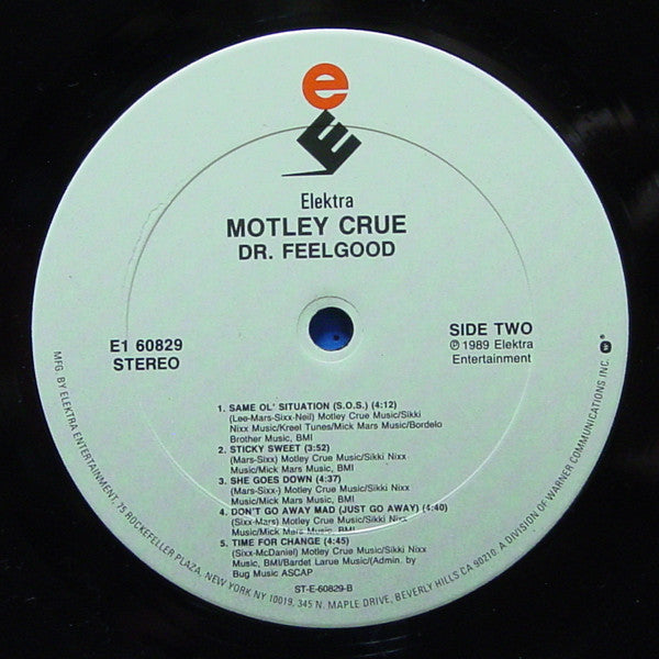 Mötley Crüe : Dr. Feelgood (LP, Album, Club)
