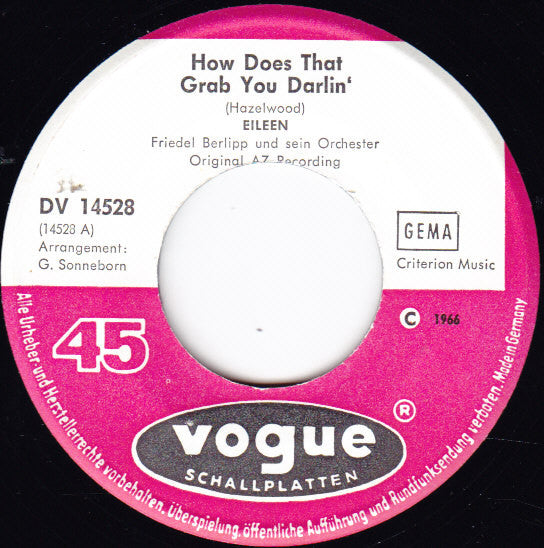 Eileen (2) : How Does That Grab You Darlin' (7", Single)