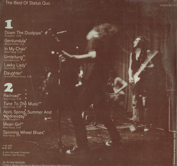 Status Quo : The Best Of Status Quo (LP, Comp)