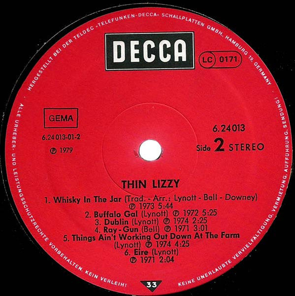 Thin Lizzy : Thin Lizzy (LP, Comp)