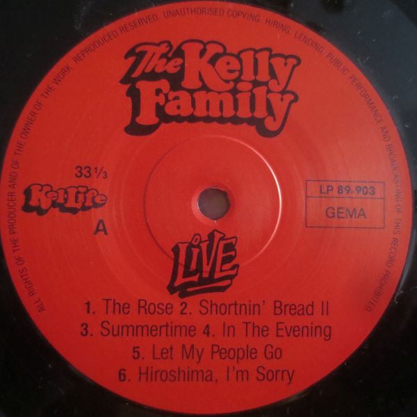 The Kelly Family : Live (LP, Album, Gat)