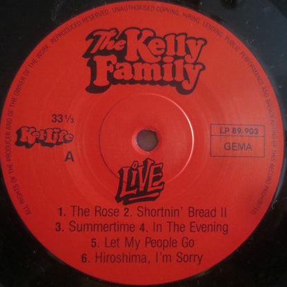 The Kelly Family : Live (LP, Album, Gat)
