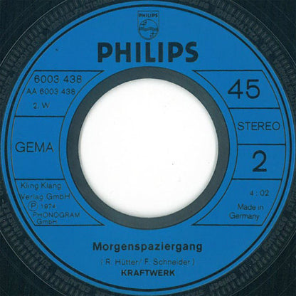 Kraftwerk : Autobahn (7", Single)