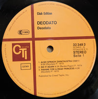 Deodato* : Also Sprach Zarathustra (LP, Comp, Club)
