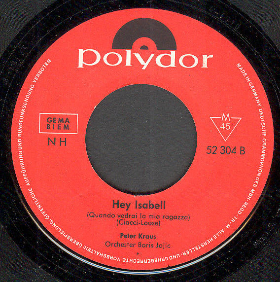 Peter Kraus : Wer Dich Sieht,Evelyn (7", Single, Mono)