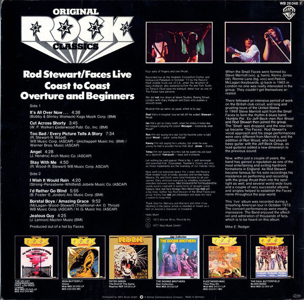 Rod Stewart / Faces (3) : Coast To Coast Overture And Beginners (LP, Album, RE)