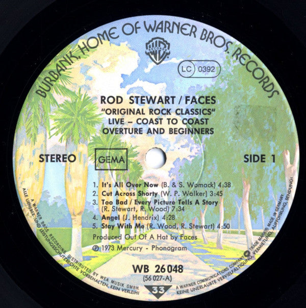 Rod Stewart / Faces (3) : Coast To Coast Overture And Beginners (LP, Album, RE)