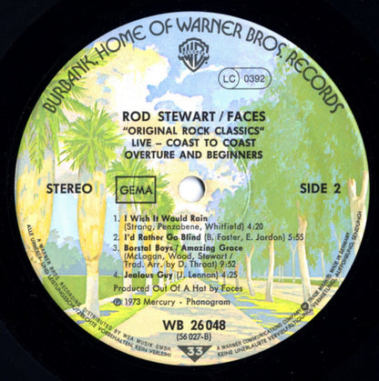 Rod Stewart / Faces (3) : Coast To Coast Overture And Beginners (LP, Album, RE)