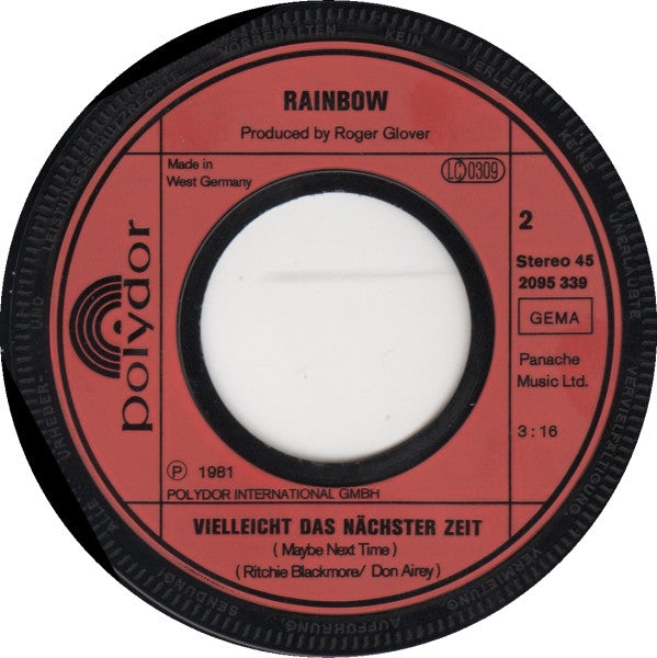 Rainbow : I Surrender (7", Single, Lar)