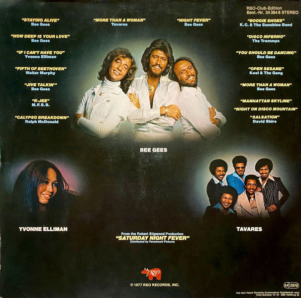 Various : Saturday Night Fever (The Original Movie Sound Track) (2xLP, Album, Comp, Club)