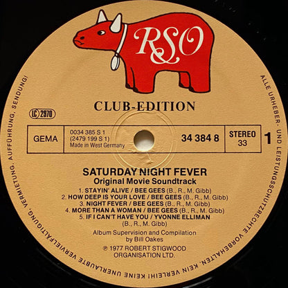 Various : Saturday Night Fever (The Original Movie Sound Track) (2xLP, Album, Comp, Club)