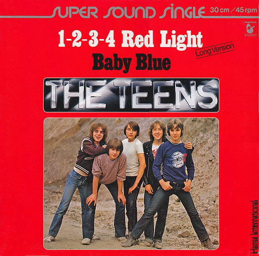 The Teens : 1-2-3-4 Red Light / Baby Blue (12", Maxi)
