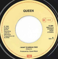 Queen : I Want To Break Free (7", Single)