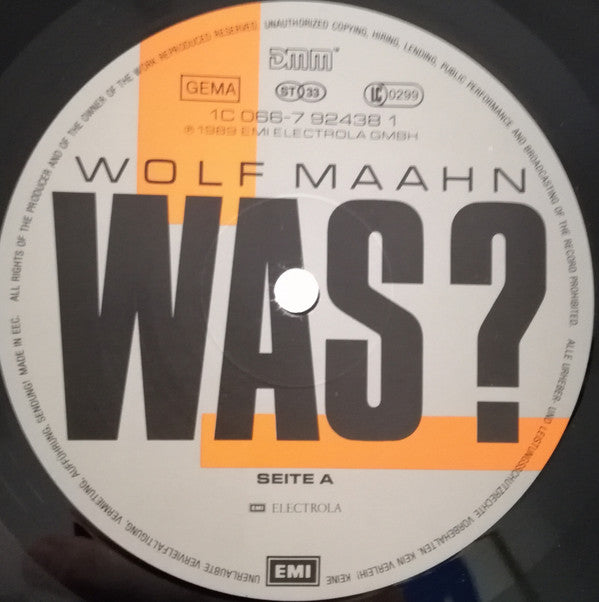 Wolf Maahn : Was? (LP, Album)