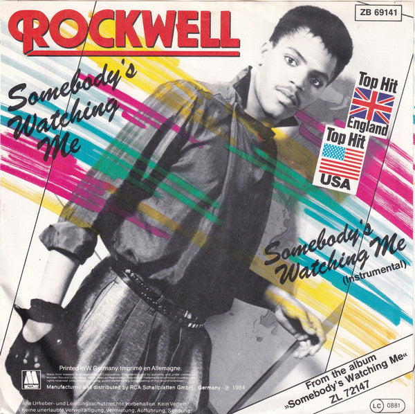 Rockwell : Somebody's Watching Me (7", Single)
