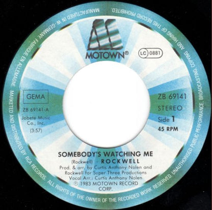 Rockwell : Somebody's Watching Me (7", Single)