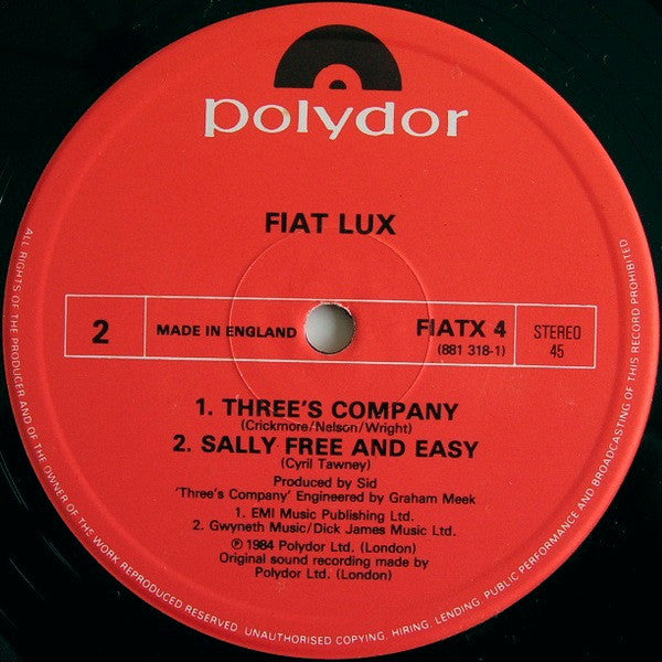 Fiat Lux : House Of Thorns (12")