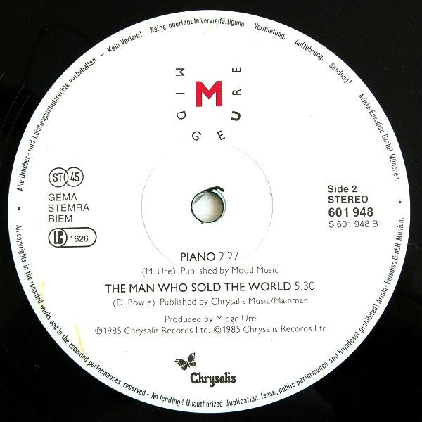 Midge Ure : If I Was (Extended Mix) (12", Maxi)