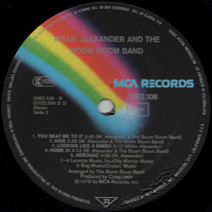 Willie Alexander & The Boom Boom Band : Willie Alexander & The Boom Boom Band (LP, Album)