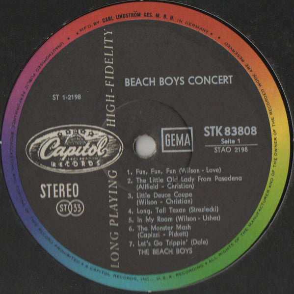 The Beach Boys : Concert (LP, Album)