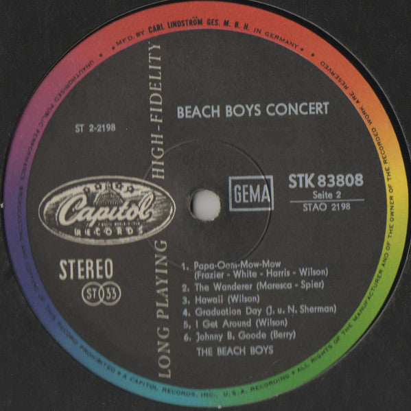The Beach Boys : Concert (LP, Album)