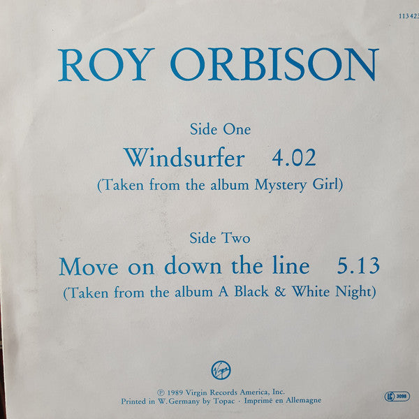 Roy Orbison : Windsurfer (7", Single)