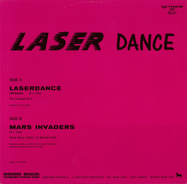 Laserdance : Laserdance ('88 Remix) (12")