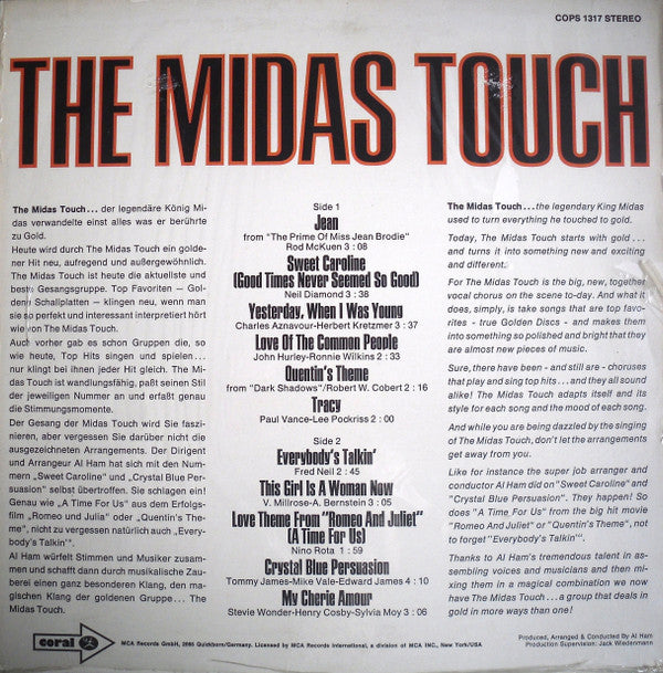 The Midas Touch : The Midas Touch (LP, Album)
