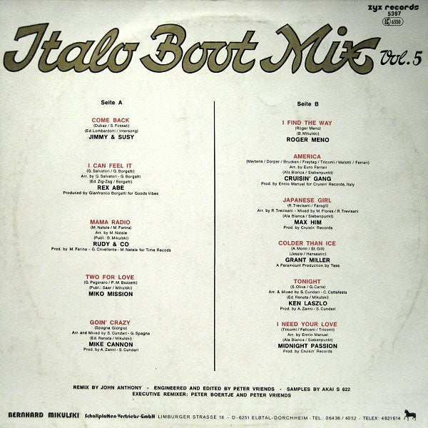 Various : Italo Boot Mix Vol. 5 (12", Maxi, Mixed)