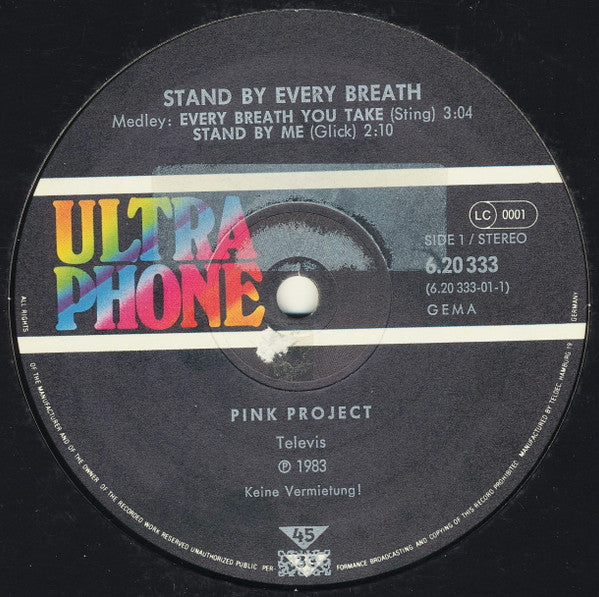 Pink Project : Stand By Every Breath / Duel (12", Maxi)