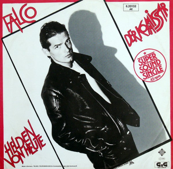 Falco : Der Kommissar / Helden Von Heute (12", Single, Red)
