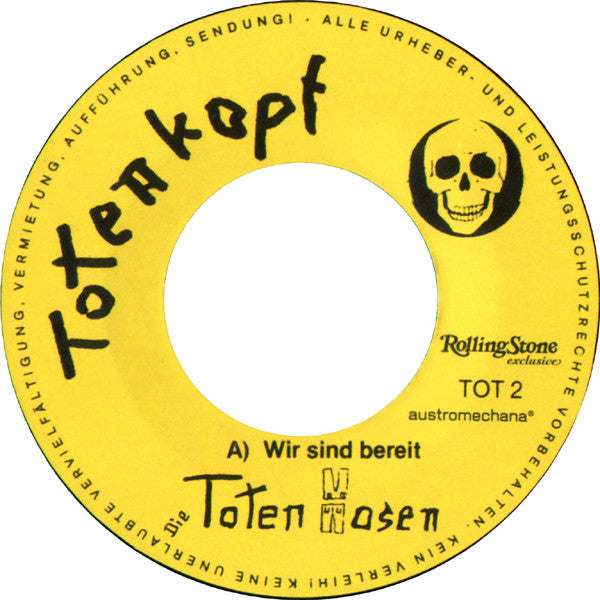 Die Toten Hosen : Wir Sind Bereit / Jürgen Engler's Party (7", Single, RE)