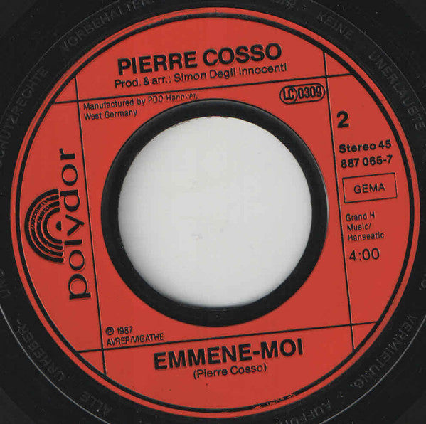 Pierre Cosso : Gotta Give Up (7", Single)