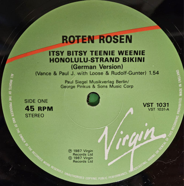 Roten Rosen* : Itsy Bitsy Teenie Weenie Honolulu-Strand Bikini (12")