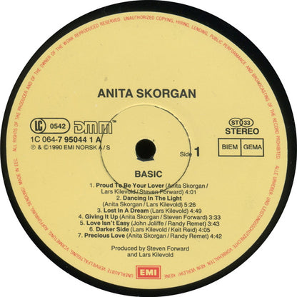 Anita Skorgan : Basic (LP, Album)