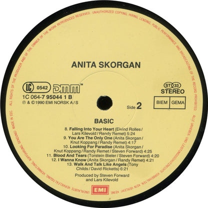 Anita Skorgan : Basic (LP, Album)