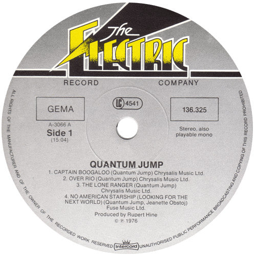 Quantum Jump : Quantum Jump (LP, Album, RE)