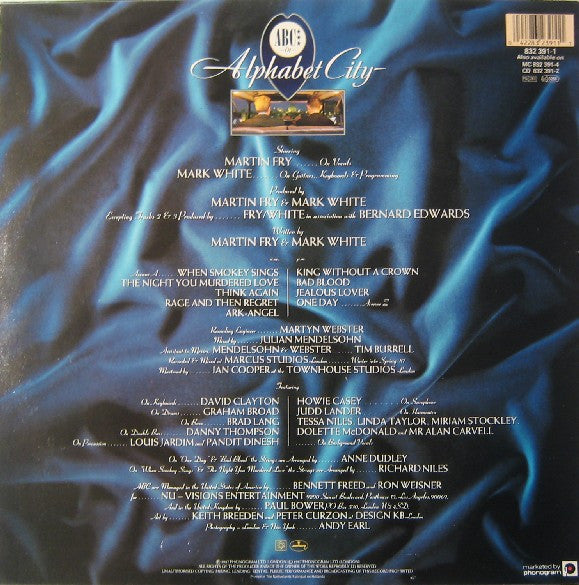 ABC : Alphabet City (LP, Album)