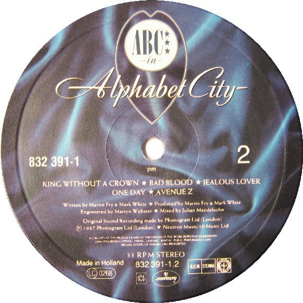 ABC : Alphabet City (LP, Album)