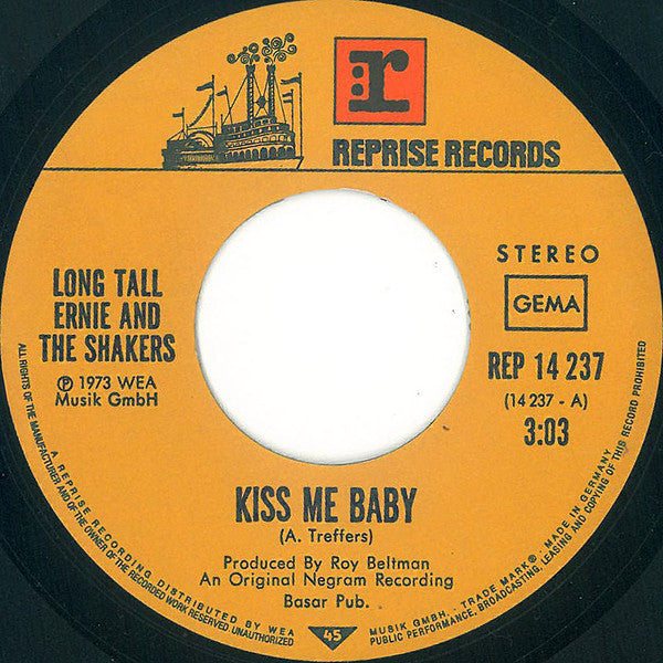 Long Tall Ernie And The Shakers : Kiss Me Baby (7", Single)