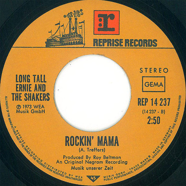 Long Tall Ernie And The Shakers : Kiss Me Baby (7", Single)