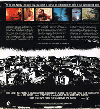 Jerry Goldsmith : Poltergeist (Original Motion Picture Soundtrack) (LP, Album)