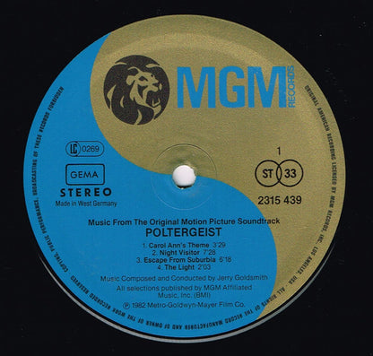 Jerry Goldsmith : Poltergeist (Original Motion Picture Soundtrack) (LP, Album)