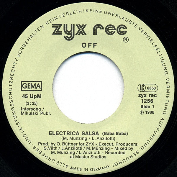 Off : Electrica Salsa (Baba Baba) (7", Single)