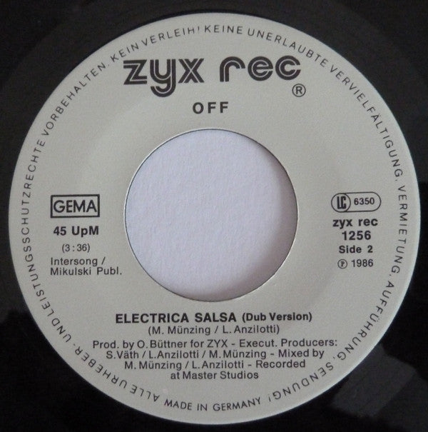 Off : Electrica Salsa (Baba Baba) (7", Single)