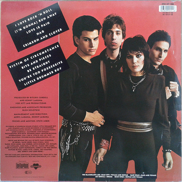 Joan Jett & The Blackhearts : I Love Rock 'N Roll (LP, Album, RE)