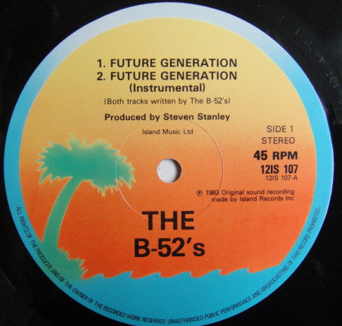 The B-52's : Future Generation (12", Single)