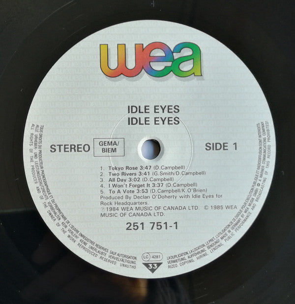 Idle Eyes : Idle Eyes (LP, Album)